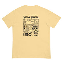 Load image into Gallery viewer, Uncle Waldo's The One & Only WITH DRINK SPECIALS Short Sleeve T-Shirt - Garment-Dyed Heavyweight T-Shirt