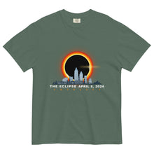 Load image into Gallery viewer, CLEVELAND ROCKS!  2024 Solar Eclipse: Unisex Garment-Dyed Heavyweight T-Shirt

