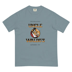 Uncle Waldo's The One & Only WITH DRINK SPECIALS Short Sleeve T-Shirt - Garment-Dyed Heavyweight T-Shirt