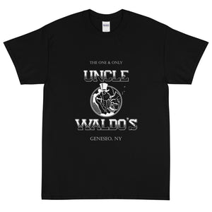 Uncle Waldo's The One & Only WITH DRINK SPECIALS Men's Short Sleeve T-Shirt - Gildan 2000